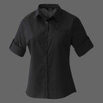 Premier Ladies Roll Sleeve Poplin Blouse