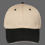 OTTO Stretchable Polyester Pro Mesh Sandwich Visor "OTTO FLEX" Six Panel Low Profile Baseball Cap