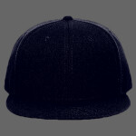 OTTO Wool Blend Twill Round Flat Visor "OTTO SNAP" Youth Six Panel Snapback Hat