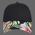 OTTO Hawaiian Pattern Visor Superior Cotton Twill Six Panel Low Profile Baseball Cap