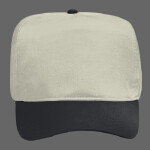OTTO Brushed Cotton Blend Twill Five Panel High Crown Baseball Cap