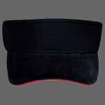OTTO Brushed Bull Denim Sandwich Visor Sun Visor