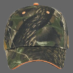 OTTO Camouflage Cotton Blend Twill Sandwich Visor Six Panel Low Profile Baseball Cap