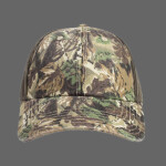 OTTO Camouflage Garment Washed Cotton Blend Twill w/ Heavy Washed PU Coated Back Six Panel Low Profile Baseball Cap