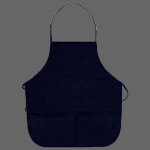 OTTO 7.5 oz. Cotton Blend Twill Two Pocket Medium Bib Apron