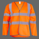 Long Sleeve Hi Vis Safety Waistcoat