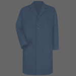 Unisex Extended Sizes Button Front Lab Coat