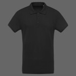 Men's organic piqué short-sleeved polo shirt