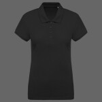 Ladies’ organic piqué short-sleeved polo shirt
