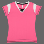 Women's Lace Up Fine Jersey Tee