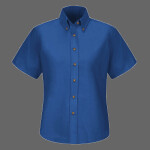 Women's Extended Sizes Poplin Dress Shirt