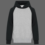 ATC EVERYDAY FLEECE TWO TONE HOODED YOUTH SWEATSHIRT.