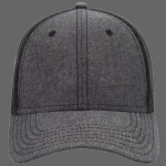 OTTO CAP Cotton Blend Chambray 6 Panel Low Profile Mesh Back Trucker Hat